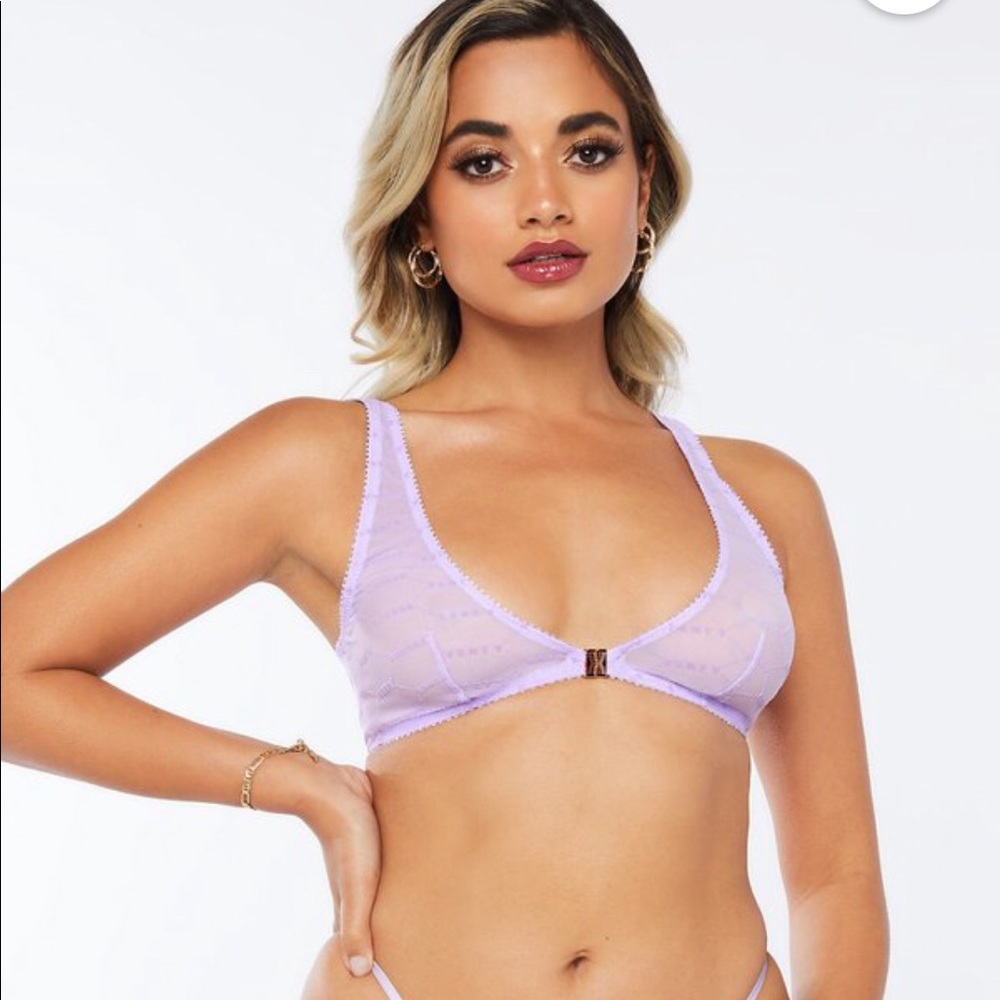 SAVAGE X FENTY Flocked LOGO Bralette
